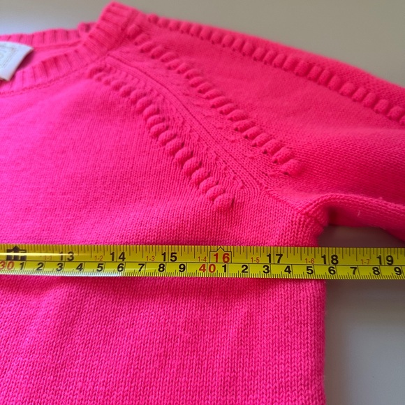 Sail to Sable Bright Pink Crew Neck Wool and Cashmere Sweater | Size Small - Picture 5 of 8